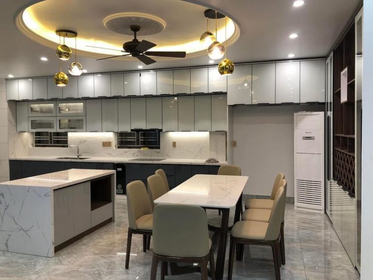 Xưởng chuyên gia công cánh kính tủ bếp giá rẻ Hà Nội